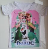 BLUSA MANGA RENDA FROZEN